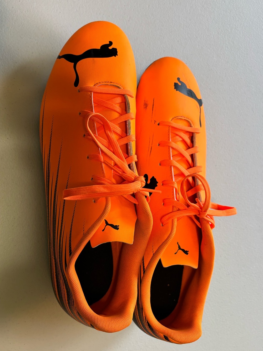 Puma Orange and Black Men's Soccer Cleats - Picture 4 of 10